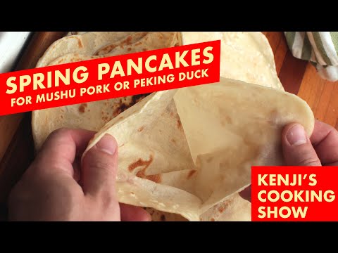 What is moo shu pancakes made of?