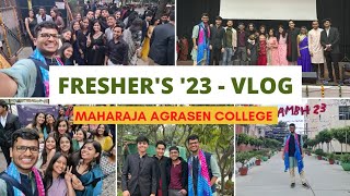 Maharaja Agrasen College Fresher's 2023 | Prarambh | Mr \u0026 Miss Fresher | Delhi University | MAC VLOG