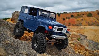 Axial SCX24 Toyota FJ40 Rock crawling session IX