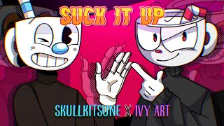 Suck it up meme • ft evil Cuphead and Mugman • Collab with SkullKitsune • Animat