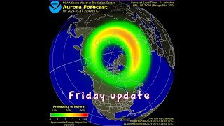 Incoming G1 Solar Storm. Auroras tonight? Earthquake activity super quiet. Friday 5/17/2024