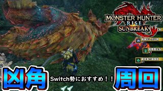 【Switch勢必見】ジンオウガで傀異化した凶角周回！！【モンハンサンブレイク】