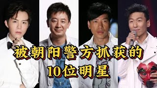 被朝阳警方逮捕的10位明星，个个都是自毁前程，下场凄惨不可原谅