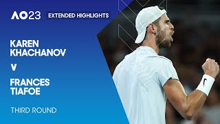 Karen Khachanov v Frances Tiafoe Extended Highlights | Australian Open 2023 Third Round