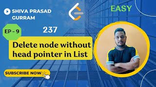 Lecture 9: Delete Node Without Head Pointer in List | SPG | JAVA