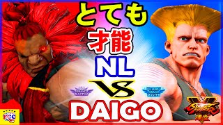 『スト5』Very talented!＼NL( 豪鬼) 対 ウメハラ（ガイル） ｜NL(Akuma) VS  DAIGO (Guile)／『SFV』🔥FGC🔥