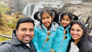 அமெரிக்கா கோவில் -5 C குளிரில் சிவராத்திரி தரிசனம்/Weekend trip to Paterson Falls in NewJersey