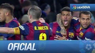 Gran partido de Rafinha en el FC Barcelona - Villarreal CF