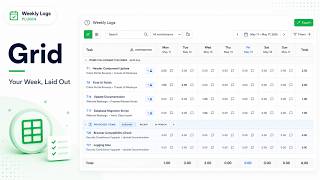 Weekly Logs Plugin - Grid Demo