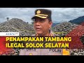 Penampakan Tambang Ilegal Penyebab Polisi Tembak Polisi di Solok Selatan