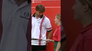 Goran Ivanisevic Gets Ball Girl to Play Tennis In Queen's Final! 🤣