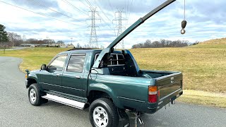 1995 TOYOTA HILUX LN108 - RARE FACTORY CRANE - TURBO DIESEL - JDM - CRANE OPERATION