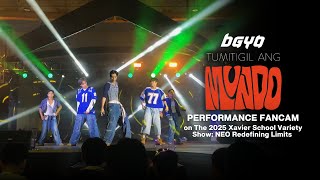 #BGYO | ‘Tumitigil Ang Mundo’ Performance Fancam on The 2025 Xavier School Variety Show