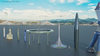 Tallest Buildings and Future Projects Size Comparison 3D Animation Comparison