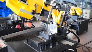 BMS 270 DG manual double mitering band saw