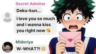 POV: What If Deku has a SECRET ADMIRER?! 😳 | My Hero Academia IG DM Skit