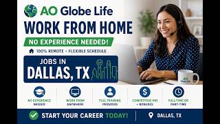 AO Globe Life - Work From Home - No Experience Needed - Jobs in Dallas, TX