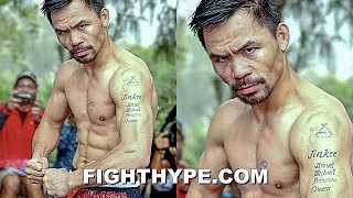 PACQUIAO IN BRUCE LEE MODE FOR THURMAN; AMAZING RISE \u0026 GRIND TRAINING THAT CUTS UP 40-YEAR-OLD BODY