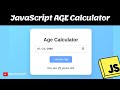 Build a Beautiful Age Calculator with HTML, CSS & JavaScript (Step-by-Step Tutorial) | TechWithTwin