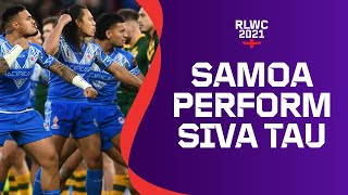 Samoa perform ground-shaking Siva Tau ahead of first ever Rugby League World Cup final