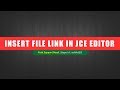 How to insert file link in Joomla Article by JCE Editor