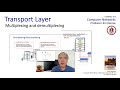 3.2 Transport layer multiplexing and demultiplexing