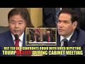 Rep. Ted Lieu Confronts Marco Rubio With Videos Depicting Trump Sleeping During Cabinet Meetings