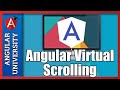 💥 Angular Material Virtual Scrolling - Step-By-Step Explanation