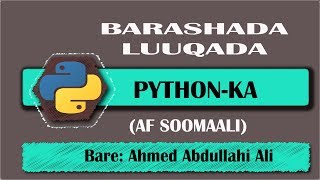 011 FOR LOOP IN PYTHON (AF SOMALI)