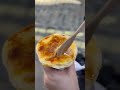 The viral crème brûlée crepe cone in London #cremebrulee #londonfoodie #halalfood