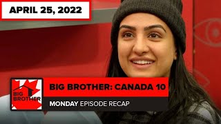 Big Brother Canada 10 | Episode 24 Final Five Nominations Recap Monday April 25