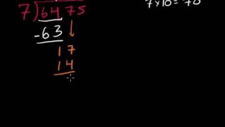 Dividing numbers: long division with remainders | Arithmetic | Khan Academy