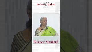 Finance Minister Nirmala Sitharaman at Business Standard Manthan