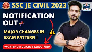 NOTIFICATION RELEASED | SSC JE CIVIL 2023 | VACANCY | SANDEEP JYANI |  CIVIL ENGINEERING