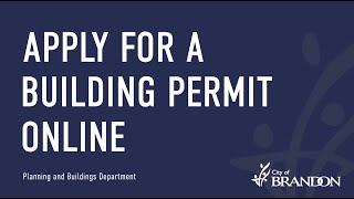 Apply for a Building Permit Online