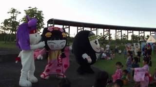 豊郷でゆるキャラたちが「会いたかった」