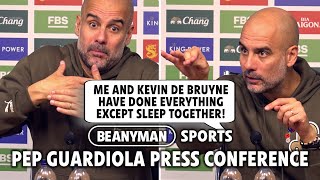 'We have done EVERYTHING except SLEEP together! EVERYTHING' | Leicester 0-1 Man City | Pep Guardiola