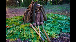 Latvian traditions. Summer Solstice in Plater castle mound.