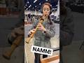 Trying a @CloudVocal mic at @TheNAMMShow #recorder #chickcorea #livemusic #jazz