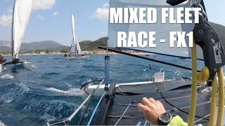 Hobie Racing mixed fleet onboard the FX1 with commentary