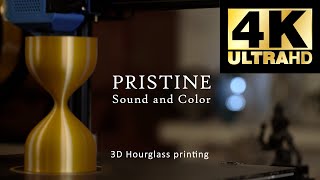 4K Realtime 3D Hourglass printing - 1 Hour - No Loop - Ultra HD