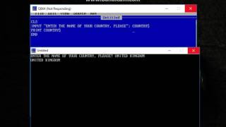 Episode 8: Input Statement (String Inputs) and Len() Function in QBASIC