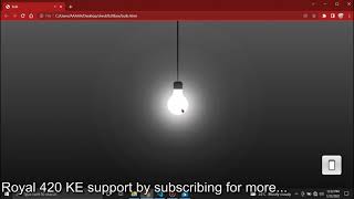 How to design Bulb | On Off Switch | HTML | CSS | JAVASCRIPT