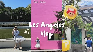 VLOG in LA 洛杉矶三天旅行记录 好莱坞｜downtown｜环球｜santa monica