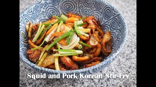 Spicy Squid and Pork Korean Stir-fry