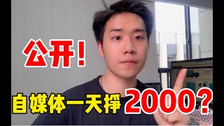 [网络赚钱] 90后小伙分享自媒体收益后台，一天2000多，一个月能挣60000？ 高清 1080P delogo