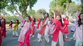 Kid dance | Nhảy Nụ cười Xuân, Hái đoá hoa mùa Xuân… đón Tết 2025 ( cơ bản ) | Thanh Lam class