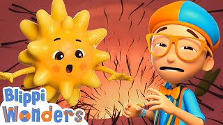 Blippi Wonders - Blippi and the GIANT Sneeze! | Educational | Classic Cartoon Compilation |