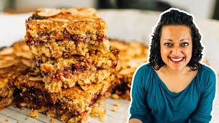 Cherry Bakewell Flapjack | The Oat Bars Twist on a Bakewell Tart