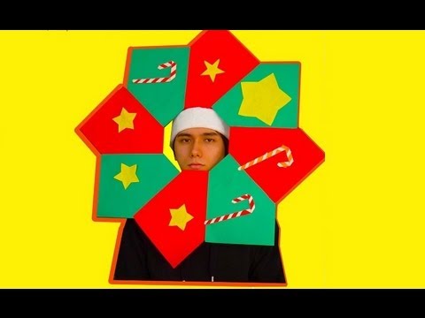 How to make a Christmas wreath from ORIGAMI paper 折り紙 クリスマスリースの作り方 How to make a Christmas wreath from ORIGAMI paper 折り紙 クリスマスリースの作り方